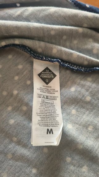 Vestido de verano azul con lunares Tex Talla M