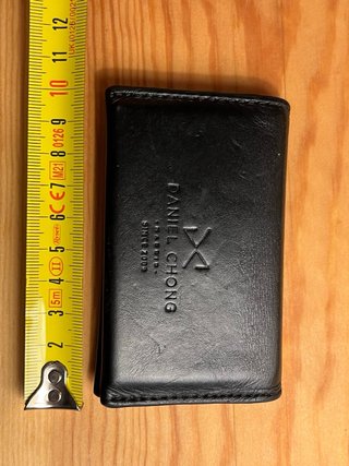 Cartera piel Daniel Chong negra