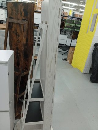 Espejo joyero de pie madera y cristal
