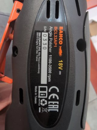 Bahco BCL33AP1 Pulidora Angular 18V