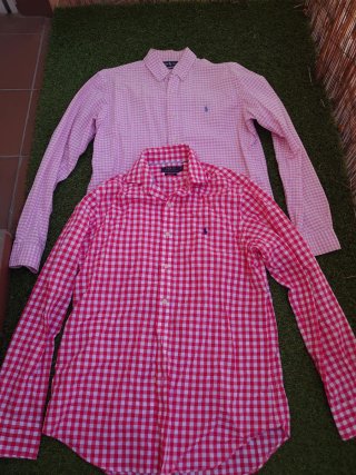 Camisas Ralph Lauren rosas a cuadros