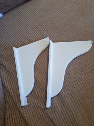 2 Soportes Balda Madera Blancos