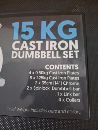 Set Mancuernas y Barra 15kg