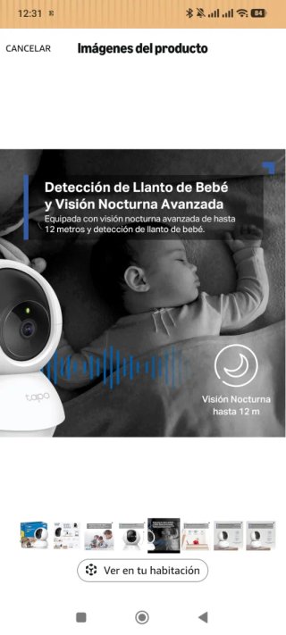 Cámara Seguridad Tapo C200 Pan/Tilt Full HD