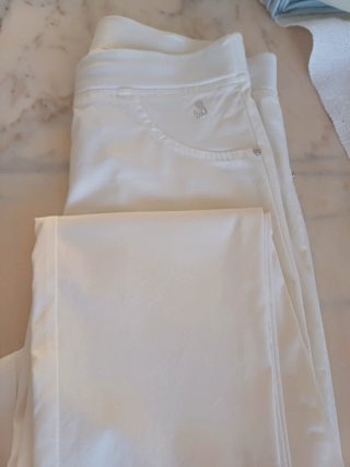 Pantalón blanco elástico Largos
