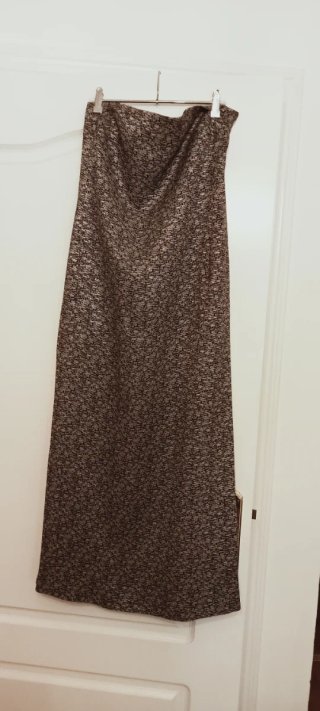 Vestido fiesta gris y plateado talla única