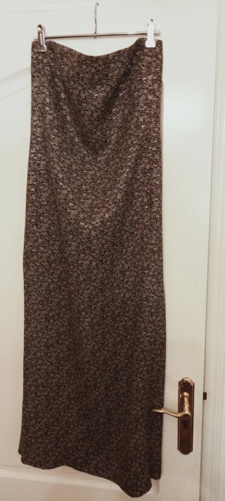Vestido fiesta gris y plateado talla única