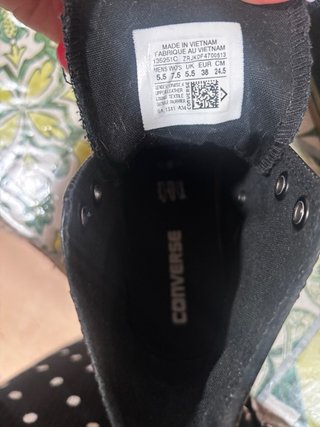 Converse Piel Sintética Negras nuevas a estrenar