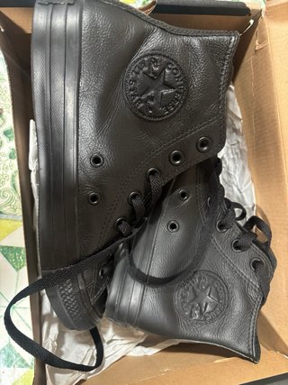 Converse Piel Sintética Negras nuevas a estrenar