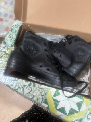 Converse Piel Sintética Negras nuevas a estrenar