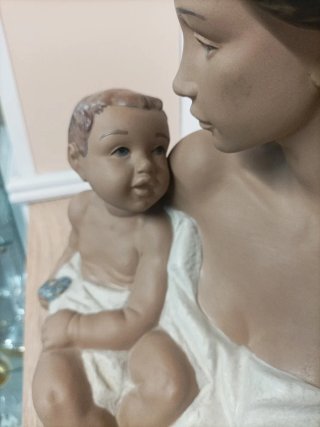 Figura Nao Lladro Madre e Hijo
