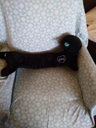Peluche gato quitafrios negro