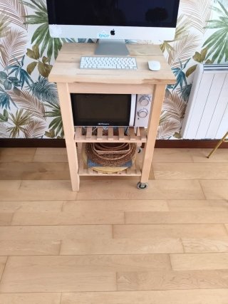 Carrito de cocina IKEA BEKVÄM abedul