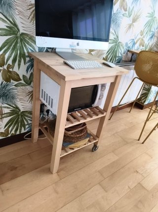 Carrito de cocina IKEA BEKVÄM abedul