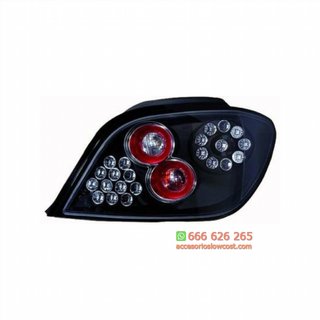 PILOTOS TRASEROS LED 307, 01- CRISTAL CLARO/NEGRO