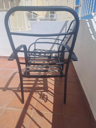 4 Sillas de Jardín Metal
