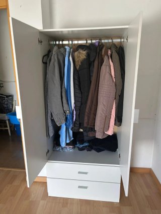 Armario blanco madera poco uso