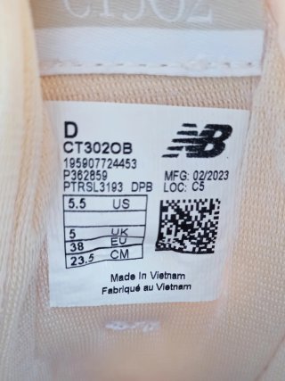 Zapatillas New Balance CT302 blancas talla 38
