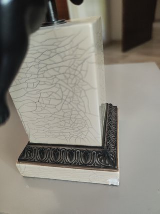 Lámpara Querubín Beige y Negro