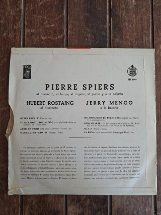 Vinilo Hubert Rostaing al clarinete HS 8309