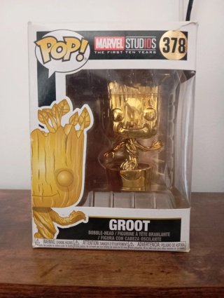 Funko Pop Groot Marvel Studios 378 Dorado