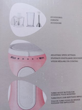 Batidora de mano Silvercrest 600W rosa
