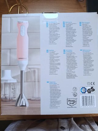 Batidora de mano Silvercrest 600W rosa