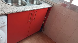 Muebles de cocina rojos