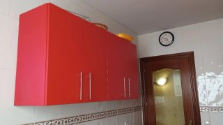 M. de cocina rojos incluido  horno Vitro lavavaji