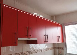 M. de cocina rojos incluido  horno Vitro lavavaji