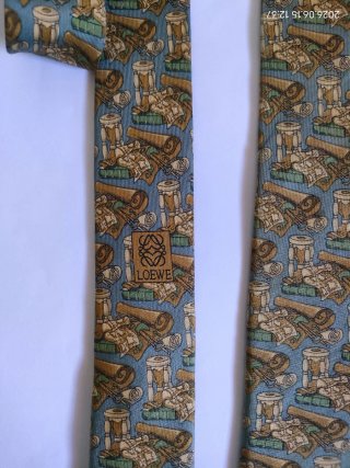 Corbata Loewe Seda Natural Multicolor