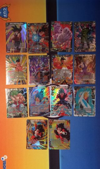 67x Cartas SR Dragon Ball super masters