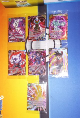 67x Cartas SR Dragon Ball super masters