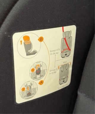 Silla Coche GB Everna Fix Gr 1-2-3 Negra