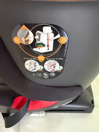 Silla Coche GB Everna Fix Gr 1-2-3 Negra