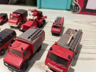11 Miniaturas ROCO HO 1:87 Camiones Bomberos