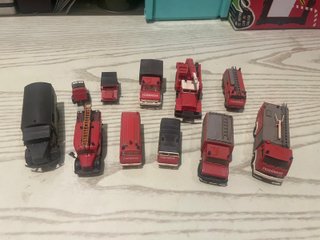 11 Miniaturas ROCO HO 1:87 Camiones Bomberos