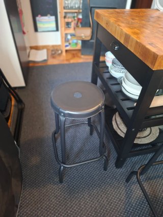2 Taburetes Ikea Raskog Negro