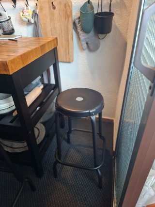 2 Taburetes Ikea Raskog Negro