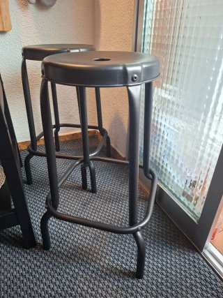 2 Taburetes Ikea Raskog Negro