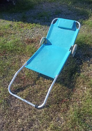 Silla de playa plegable con ruedas