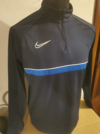 Maglia allenamento Nike uomo maglietta blu felpa
