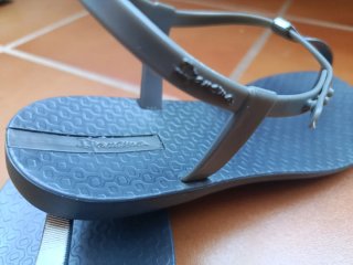 Sandalias Ipanema Mujer Talla 38 Gris/Plata
