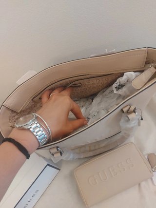 Borsa Guess Beige con Portafoglio