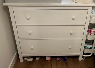 Cómoda HEMNES 3 cajones blanca