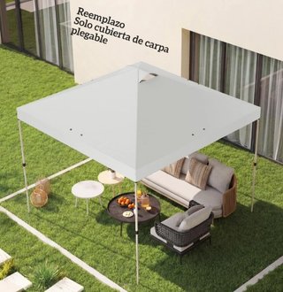 Toldo Repuesto Pérgola 3x3m Blanco