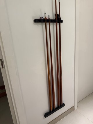 Mesa de billar con palos y bolas Uso domestico