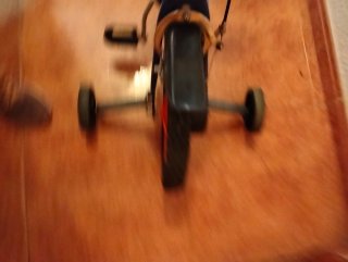 Bicicleta infantil 12 pulgadas azul y naranja