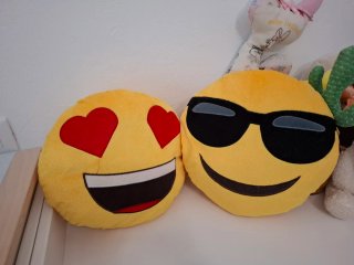 Peluche Emoji Cuore e Occhiali da Sole