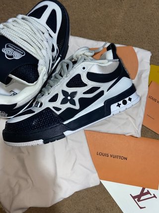 Zapatillas Louis Vuitton Skate Negras y Blancas